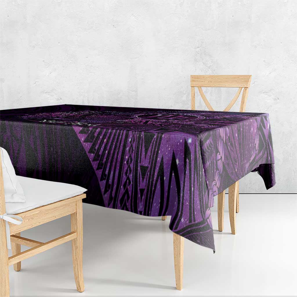 Personalised Polynesia Zodiac Virgo Tablecloth Galaxy Polynesian Pattern Chest Tattoo Style LT14 - Polynesian Pride