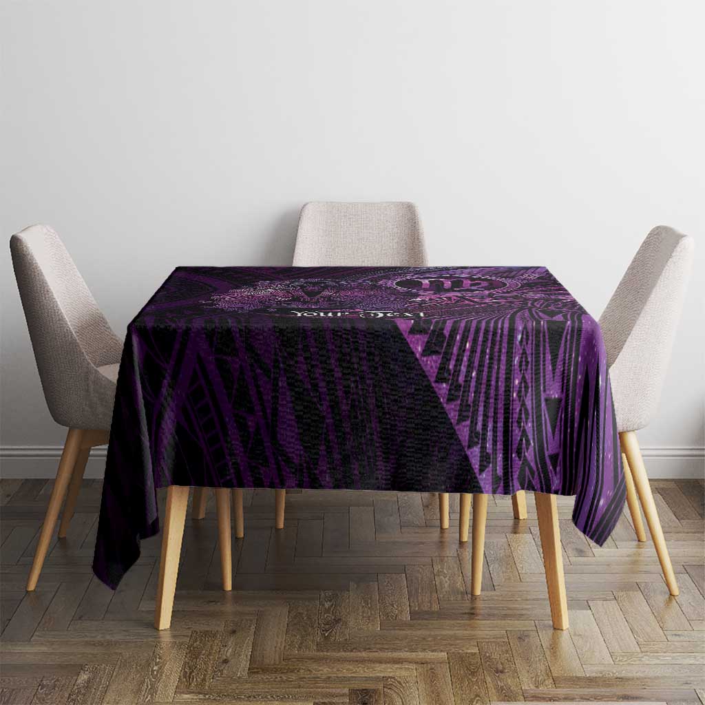 Personalised Polynesia Zodiac Virgo Tablecloth Galaxy Polynesian Pattern Chest Tattoo Style LT14 - Polynesian Pride