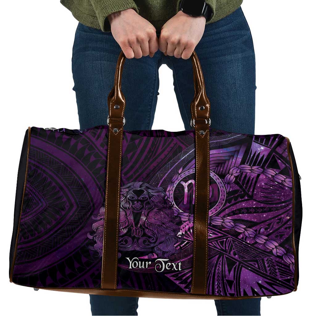 Personalised Polynesia Zodiac Virgo Travel Bag Galaxy Polynesian Pattern Chest Tattoo Style