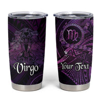 Personalised Polynesia Zodiac Virgo Tumbler Cup Galaxy Polynesian Pattern Chest Tattoo Style LT14 Purple - Polynesian Pride