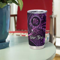 Personalised Polynesia Zodiac Virgo Tumbler Cup Galaxy Polynesian Pattern Chest Tattoo Style LT14 - Polynesian Pride