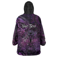Personalised Polynesia Zodiac Virgo Wearable Blanket Hoodie Galaxy Polynesian Pattern Chest Tattoo Style LT14 - Polynesian Pride