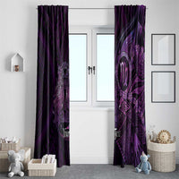 Personalised Polynesia Zodiac Virgo Window Curtain Galaxy Polynesian Pattern Chest Tattoo Style LT14 - Polynesian Pride