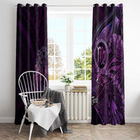 Personalised Polynesia Zodiac Virgo Window Curtain Galaxy Polynesian Pattern Chest Tattoo Style LT14 - Polynesian Pride