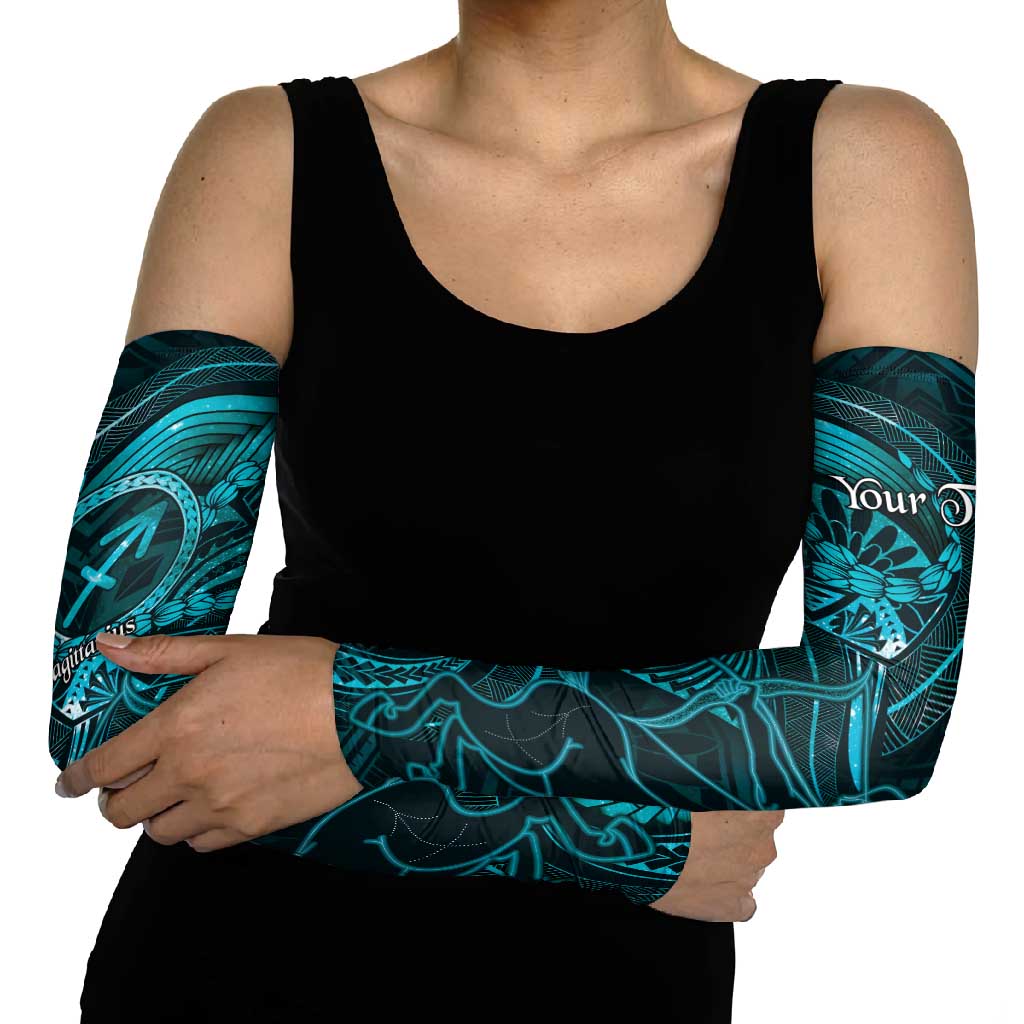 Personalised Polynesia Zodiac Sagittarius Arm Sleeves Galaxy Polynesian Pattern Chest Tattoo Style LT14 - Polynesian Pride