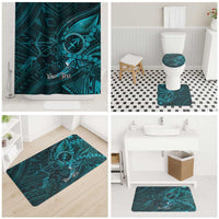 Personalised Polynesia Zodiac Sagittarius Bathroom Set Galaxy Polynesian Pattern Chest Tattoo Style LT14 - Polynesian Pride