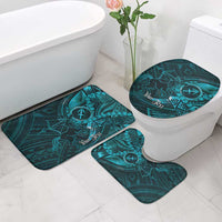 Personalised Polynesia Zodiac Sagittarius Bathroom Set Galaxy Polynesian Pattern Chest Tattoo Style LT14 - Polynesian Pride
