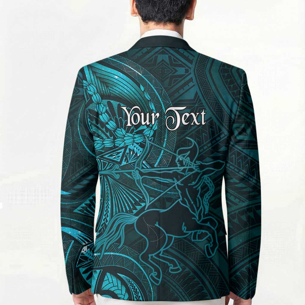 Personalised Polynesia Zodiac Sagittarius Blazer Galaxy Polynesian Pattern Chest Tattoo Style LT14 - Polynesian Pride