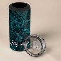 Personalised Polynesia Zodiac Sagittarius 4 in 1 Can Cooler Tumbler Galaxy Polynesian Pattern Chest Tattoo Style LT14 - Polynesian Pride