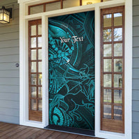 Personalised Polynesia Zodiac Sagittarius Door Cover Galaxy Polynesian Pattern Chest Tattoo Style LT14 - Polynesian Pride