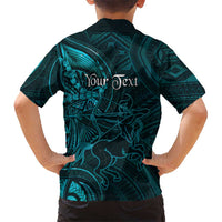 Personalised Polynesia Zodiac Sagittarius Family Matching Puletasi and Hawaiian Shirt Galaxy Polynesian Pattern Chest Tattoo Style LT14 - Polynesian Pride
