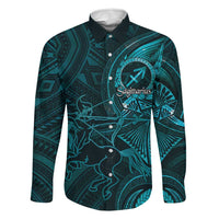 Personalised Polynesia Zodiac Sagittarius Family Matching Summer Maxi Dress and Hawaiian Shirt Galaxy Polynesian Pattern Chest Tattoo Style