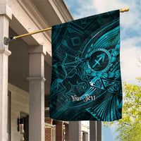 Personalised Polynesia Zodiac Sagittarius Garden Flag Galaxy Polynesian Pattern Chest Tattoo Style
