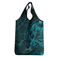 Personalised Polynesia Zodiac Sagittarius Grocery Bag Galaxy Polynesian Pattern Chest Tattoo Style LT14 - Polynesian Pride