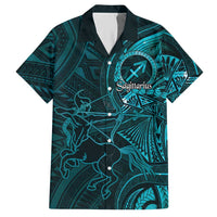 Personalised Polynesia Zodiac Sagittarius Hawaiian Shirt Galaxy Polynesian Pattern Chest Tattoo Style