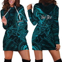Personalised Polynesia Zodiac Sagittarius Hoodie Dress Galaxy Polynesian Pattern Chest Tattoo Style LT14 - Polynesian Pride
