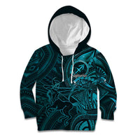 Personalised Polynesia Zodiac Sagittarius Kid Hoodie Galaxy Polynesian Pattern Chest Tattoo Style