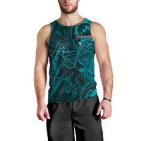 Personalised Polynesia Zodiac Sagittarius Men Tank Top Galaxy Polynesian Pattern Chest Tattoo Style