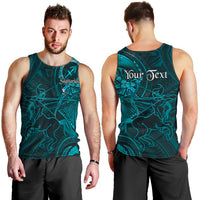 Personalised Polynesia Zodiac Sagittarius Men Tank Top Galaxy Polynesian Pattern Chest Tattoo Style