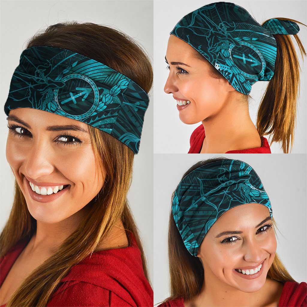 Personalised Polynesia Zodiac Sagittarius Neck Gaiter Galaxy Polynesian Pattern Chest Tattoo Style LT14 - Polynesian Pride
