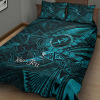 Personalised Polynesia Zodiac Sagittarius Quilt Bed Set Galaxy Polynesian Pattern Chest Tattoo Style LT14 - Polynesian Pride