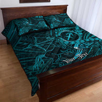 Personalised Polynesia Zodiac Sagittarius Quilt Bed Set Galaxy Polynesian Pattern Chest Tattoo Style LT14 - Polynesian Pride