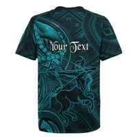 Personalised Polynesia Zodiac Sagittarius Rugby Jersey Galaxy Polynesian Pattern Chest Tattoo Style LT14 - Polynesian Pride