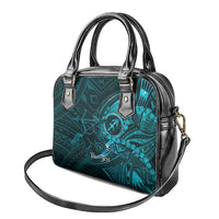 Personalised Polynesia Zodiac Sagittarius Shoulder Handbag Galaxy Polynesian Pattern Chest Tattoo Style