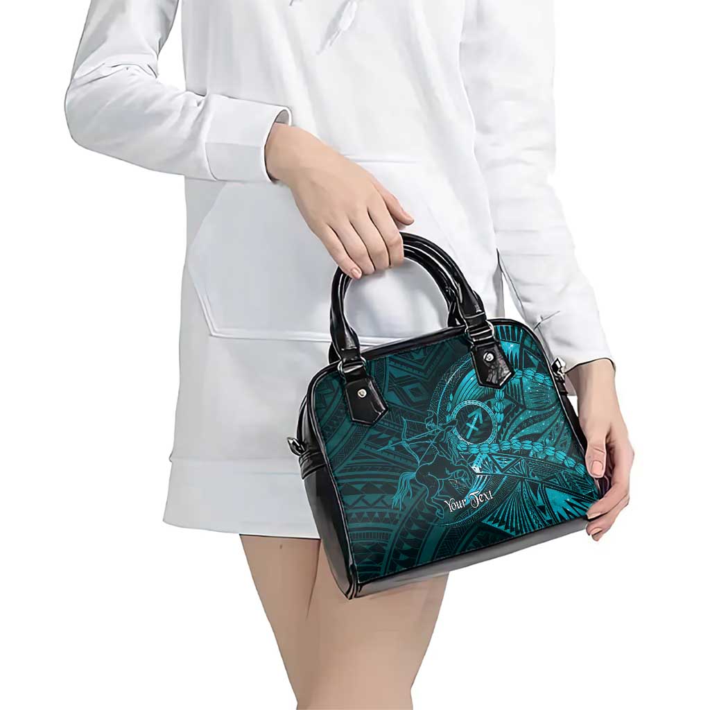 Personalised Polynesia Zodiac Sagittarius Shoulder Handbag Galaxy Polynesian Pattern Chest Tattoo Style