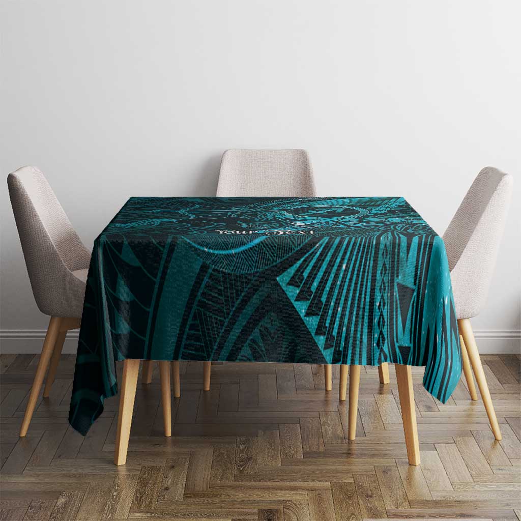 Personalised Polynesia Zodiac Sagittarius Tablecloth Galaxy Polynesian Pattern Chest Tattoo Style LT14 - Polynesian Pride