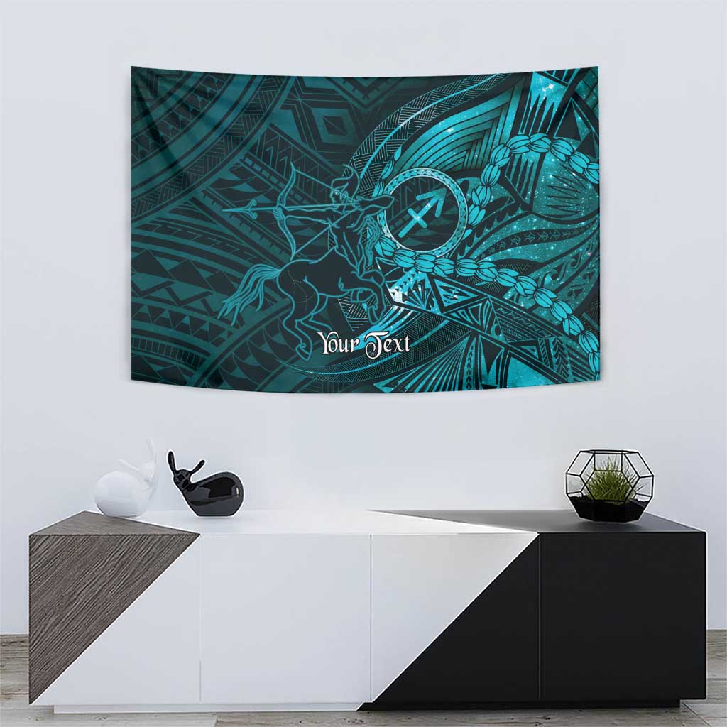 Personalised Polynesia Zodiac Sagittarius Tapestry Galaxy Polynesian Pattern Chest Tattoo Style LT14 - Polynesian Pride