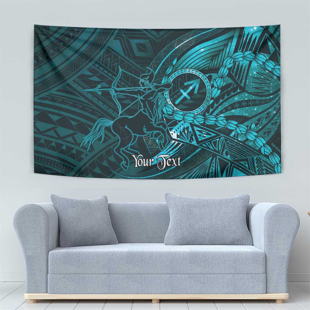 Personalised Polynesia Zodiac Sagittarius Tapestry Galaxy Polynesian Pattern Chest Tattoo Style LT14 - Polynesian Pride