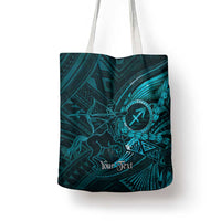 Personalised Polynesia Zodiac Sagittarius Tote Bag Galaxy Polynesian Pattern Chest Tattoo Style LT14 - Polynesian Pride