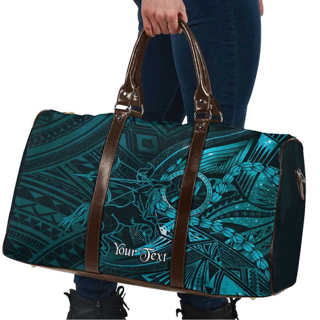 Personalised Polynesia Zodiac Sagittarius Travel Bag Galaxy Polynesian Pattern Chest Tattoo Style LT14 - Polynesian Pride