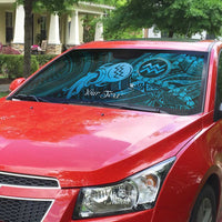 Personalised Polynesia Zodiac Aquarius Auto Sun Shade Galaxy Polynesian Pattern Chest Tattoo Style LT14 - Polynesian Pride