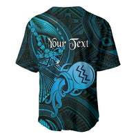 Personalised Polynesia Zodiac Aquarius Baseball Jersey Galaxy Polynesian Pattern Chest Tattoo Style LT14 - Polynesian Pride
