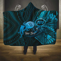 Personalised Polynesia Zodiac Aquarius Hooded Blanket Galaxy Polynesian Pattern Chest Tattoo Style LT14 - Polynesian Pride