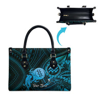 Personalised Polynesia Zodiac Aquarius Leather Bag Galaxy Polynesian Pattern Chest Tattoo Style LT14 - Polynesian Pride
