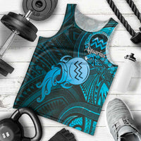 Personalised Polynesia Zodiac Aquarius Men Tank Top Galaxy Polynesian Pattern Chest Tattoo Style