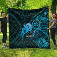 Personalised Polynesia Zodiac Aquarius Quilt Galaxy Polynesian Pattern Chest Tattoo Style LT14 - Polynesian Pride