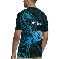 Personalised Polynesia Zodiac Aquarius Rugby Jersey Galaxy Polynesian Pattern Chest Tattoo Style LT14 - Polynesian Pride