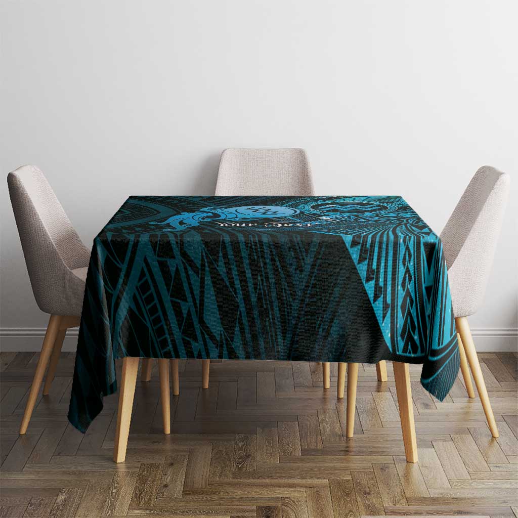 Personalised Polynesia Zodiac Aquarius Tablecloth Galaxy Polynesian Pattern Chest Tattoo Style LT14 - Polynesian Pride