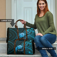 Personalised Polynesia Zodiac Aquarius Travel Bag Galaxy Polynesian Pattern Chest Tattoo Style LT14 - Polynesian Pride
