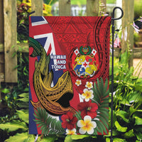 Hawaii And Tonga Garden Flag Shark Tattoo With Tongan Coat Of Arms