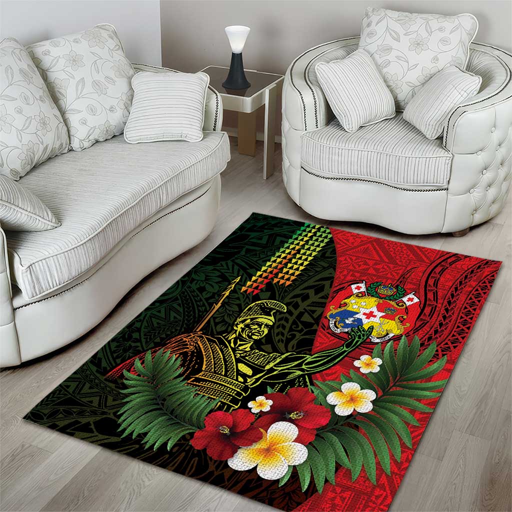 Hawaii And Tonga Area Rug King Kamehameha Tribal Ngatu Pattern