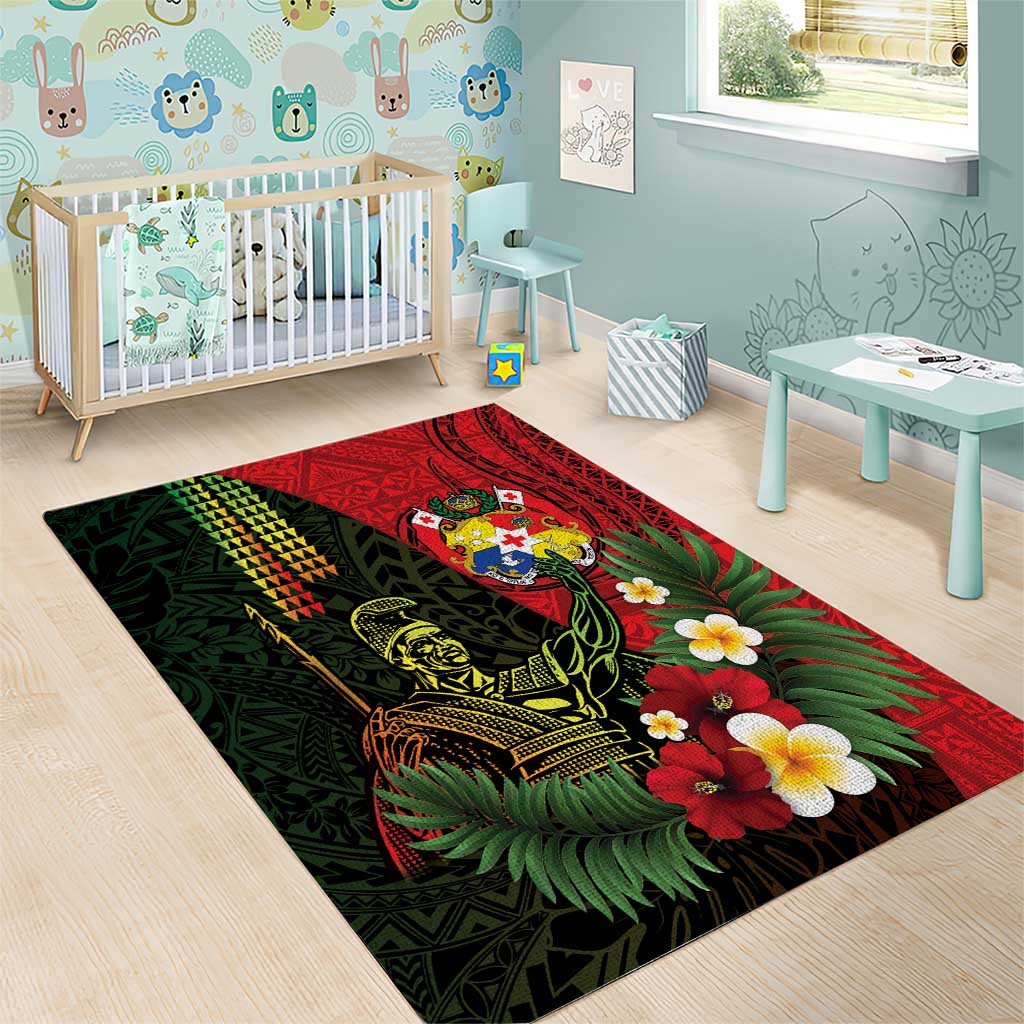 Hawaii And Tonga Area Rug King Kamehameha Tribal Ngatu Pattern