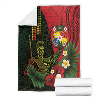 Hawaii And Tonga Blanket King Kamehameha Tribal Ngatu Pattern LT14 - Polynesian Pride