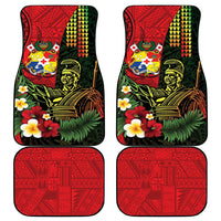 Hawaii And Tonga Car Mats King Kamehameha Tribal Ngatu Pattern