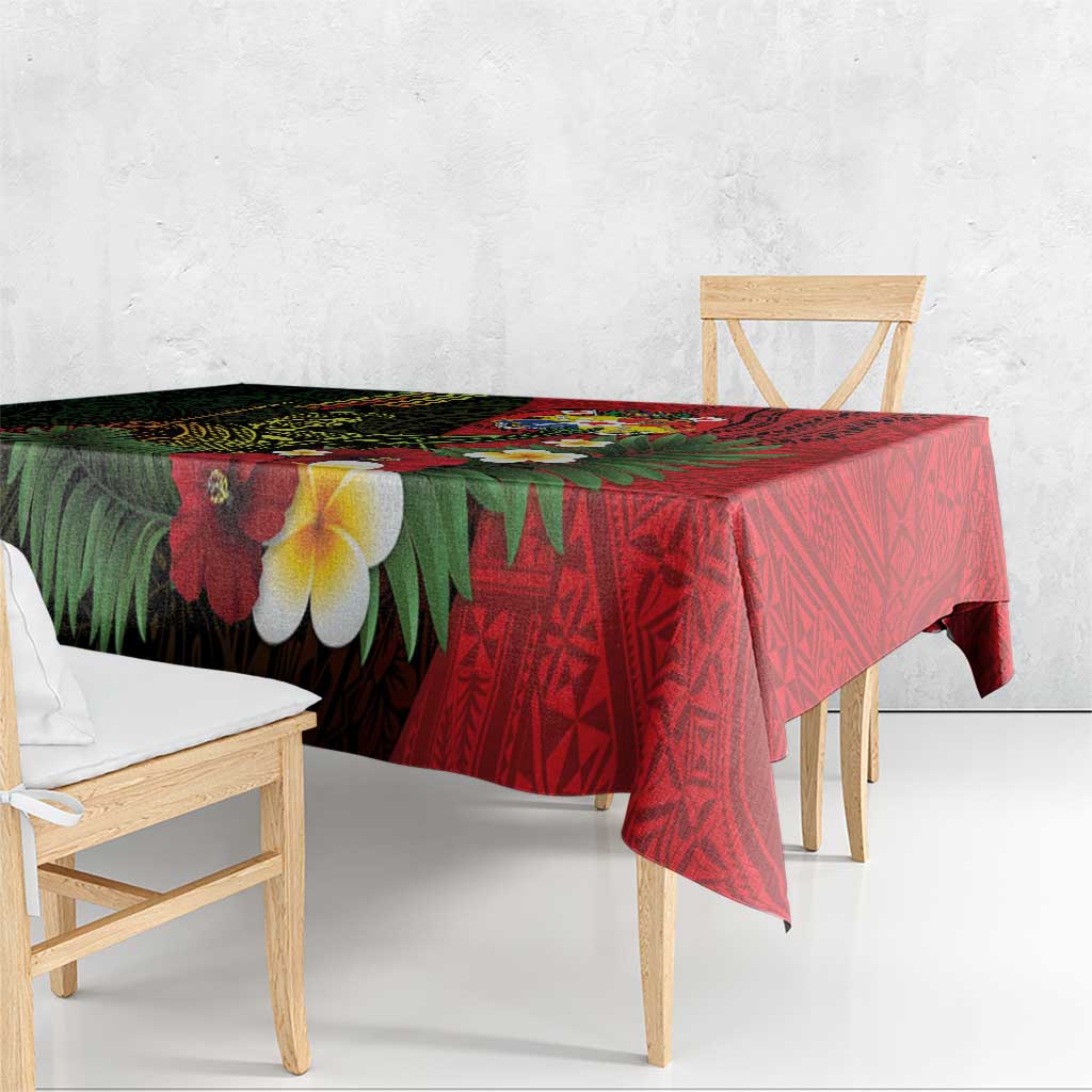Hawaii And Tonga Tablecloth King Kamehameha Tribal Ngatu Pattern LT14 - Polynesian Pride