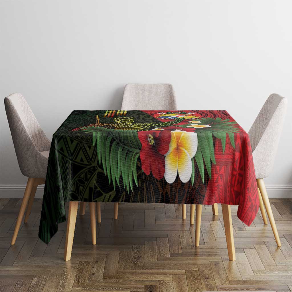 Hawaii And Tonga Tablecloth King Kamehameha Tribal Ngatu Pattern LT14 - Polynesian Pride